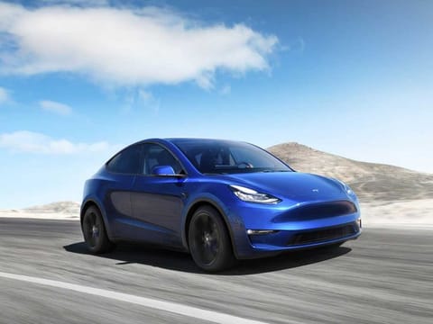 Tesla Inc's Model Y electric sports utility vehicle is pictured in this undated handout photo released on March 14, 2019.