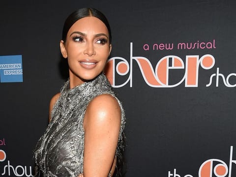 In this Dec. 3, 2018 file photo, Kim Kardashian West attends "The Cher Show" Broadway musical opening night at the Neil Simon Theatre in New York.