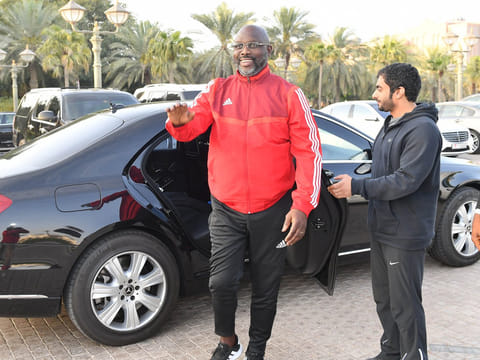 President of Liberia and former footballer George Weah