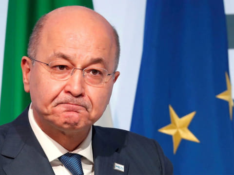 Iraqi President Barham Salih.