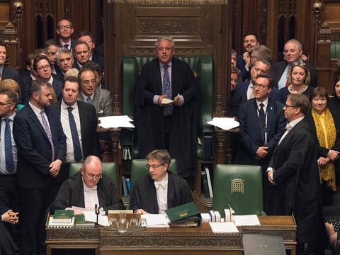 Speaker of the House of Commons John Bercow speaking during a debate on the the second reading of the European Union Withdrawal (No. 5) bill, proposed by Labour MP Yvette Cooper, in the House of Commons in London.