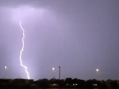 A heavy storm hit Abu Dhabi and Dubai on Monday morning, as weather forecasters predict cloudy days for the rest of the week.