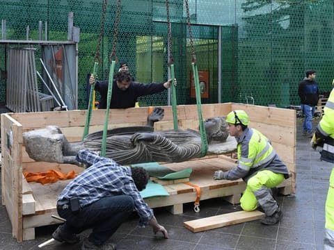 The Buddha Statue weighing 1.7 tonnes had to be packed and transported with care by Emirates.