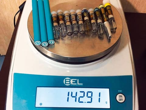 Marijuana oil seized by Dubai Customs’ Passenger Operations Department.