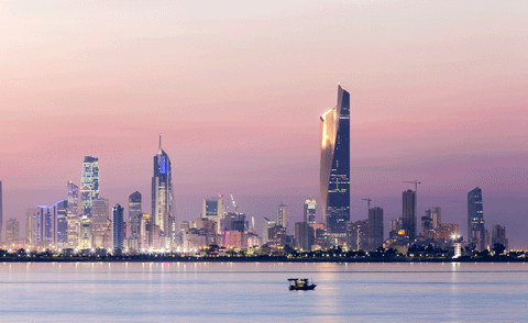 Kuwait City skyline.