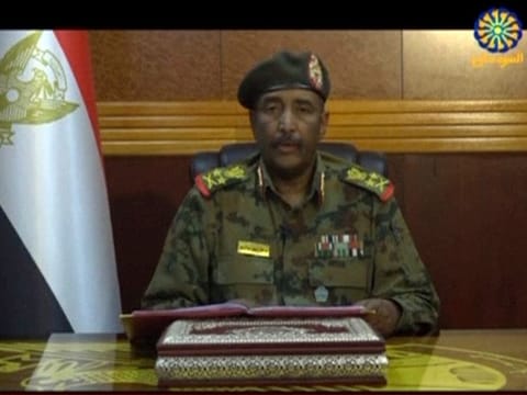 General Abdul Fattah Al Burhan, head of the Sudanese Transitional Military Council.