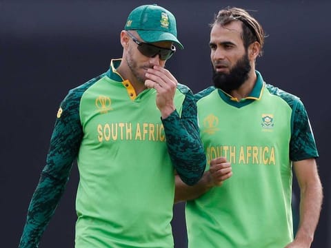 Faf du Plessis and Imran Tahir