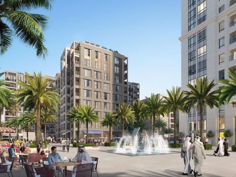 Emaar’s Surf development. Creating more social spaces is a trend among newer communities