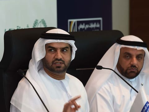 Brigadier Jamal Salem Al Jallaf, Director General Department of Criminal Investigation, Dubai Police and Abdulla Qassem, Group Chief Operating Officer, Emirates NBD during the Dubai Police and Emirates NBD discussion on a joint public service campaign, aimed at raising public awareness and education on cybersecurity at Emirates NBD Head Office, Deira, Dubai on June 30.