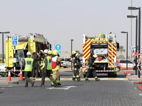 As many as 21 people were rescued in the capital by the Abu Dhabi Civil Defence.
