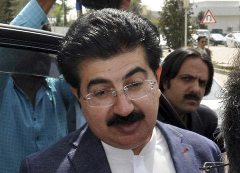 Pakistan's Chairman for Senate Muhammad Sadiq Sanjrani, who survived an unexpected no-confidence vote proposed by the Opposition.