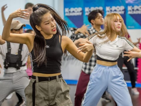 During The Kpop Academy dance classes at the Korean Cultural Center, Abu Dhabi. Photo: Antonin Kélian Kallouche/Gulf News