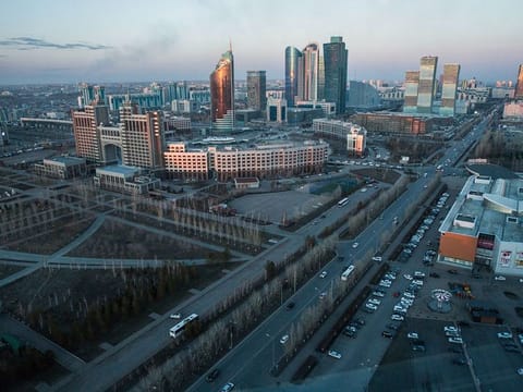 A view of Kazakhstan’s capital Astana. Islamic banking assets account for negligible shares in total banking assets in CIS countries.
