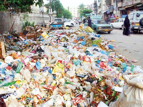 Lahore is currently in poor shape with its footpaths and streets covered with waste of every kind such as cans and plastic bags while its drains are choked.