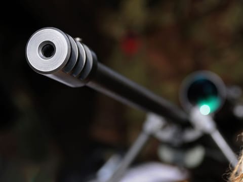 Sniper rifle. For illustrative purposes only.