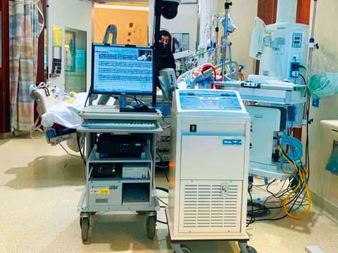 Emirati Rowdha Abdulla Al Maeeni at a Chicago hospital last year