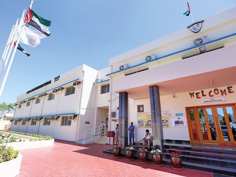 Our Own English High School, Fujairah, follows the Indian curriculum and caters to around 3,000 students.
