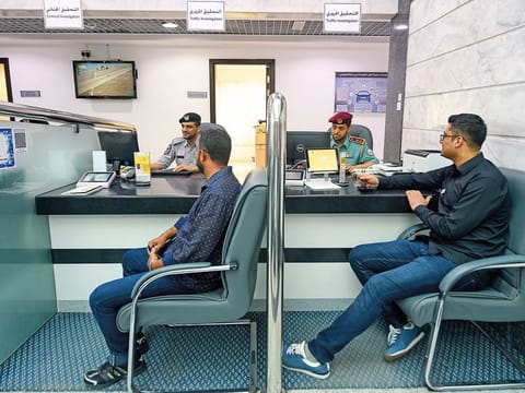 Wasit Police Station in Sharjah. Picture for illustrative purposes taken before the coronavirus pandemic hence no face masks.