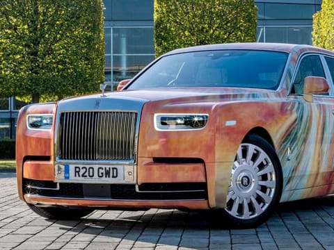 Rolls Royce Phantom art car by Marc Quinn