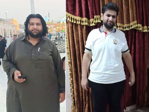 Muhammad Dilshad (before and after)