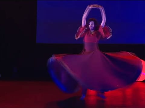 Zia Nath, a practitioner of ancient spiritual dances.