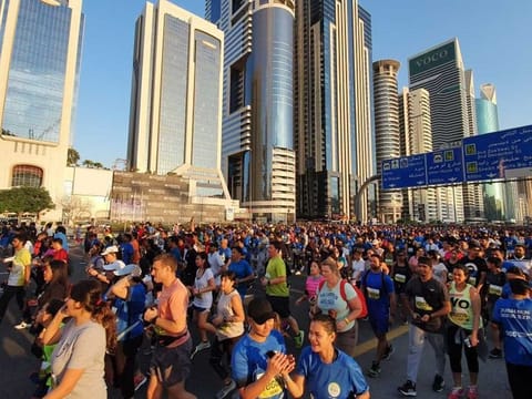 Thousands take part in Dubai Run 30x30 Friday morning.