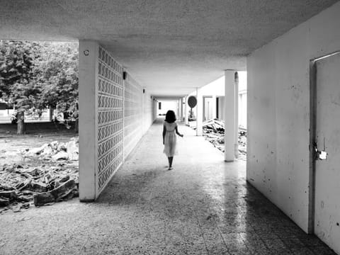 Al Amal Hospital: Taken in Al Amal Hospital a day before the building was demolished in 2017. Al Gurg’s niece was exploring the grounds when he took these shots. He believes that there is an appeal to abandoned places and the ambiance they create.