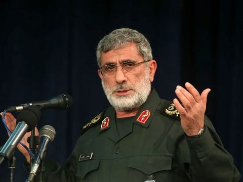 Esmail Ghaani leader of Quds Force in Iran.