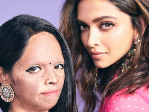 Laxmi Agarwal with Deepika Padukone who plays her in 'Chhapaak'.