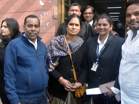 Asha Devi, mother of 2012 Delhi gang-rape victim along with his husband.