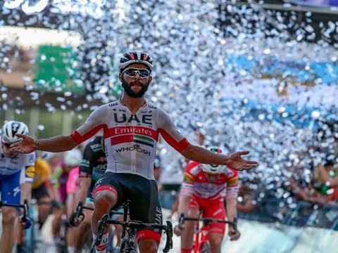 UAE Team Emirates rider Fernando Gaviria