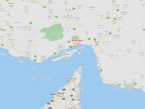 A 5.8 magnitude earthquake has been reported near Bandar Abbas in Southern Iran