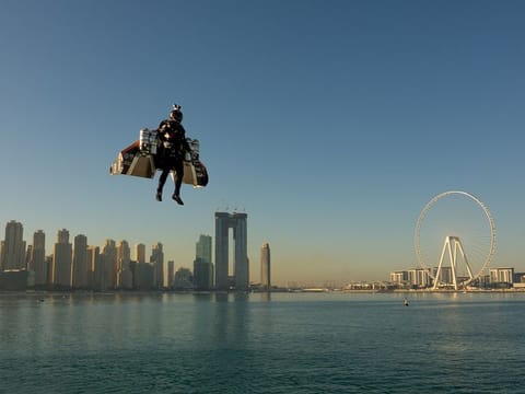 File image: Jetman pilot Vince Reffet in flight