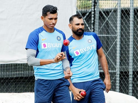 Navdeep Saini and Mohamed Shami