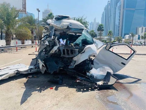 The accident happened in Dubai when they were on their way back to the capital, he said.