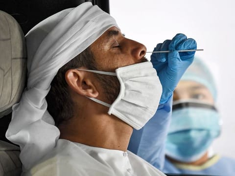 NASAL SWAB: A laser-based COVID-19 test gear unveiled in Abu Dhabi on May 19, 2020, may render nasal swabs obsolete. The biosensor-based test uses blood samples to reveal a signature of COVID-19 infection “within a few seconds”.