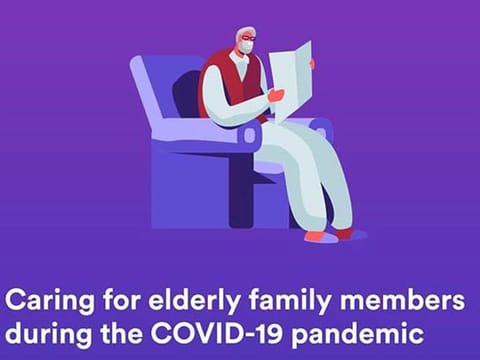 The Dubai Health Authority posts Instagram guidelines on how to take care of elderly people