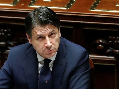 Italian Prime Minister Giuseppe Conte.