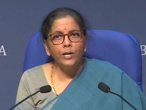 India's finance minister Nirmala Sitharaman