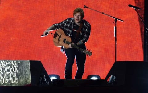 File photo of Ed Sheeran performing at Autism Rocks Arena Dubai on 23 November 2017.