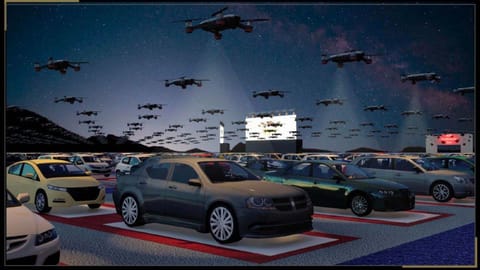 Students will arrive in their cars and take their allotted slots. When their name is called out, a drone will deliver the certificate to the car
