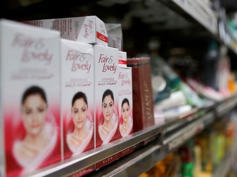 Anything from food items to vacuum cleaners can be ordered online. The expectation: Delivery in 15 minutes. Fair and Lovely, one of Unilever’s most popular and controversial products on display in a supermarket aisle.