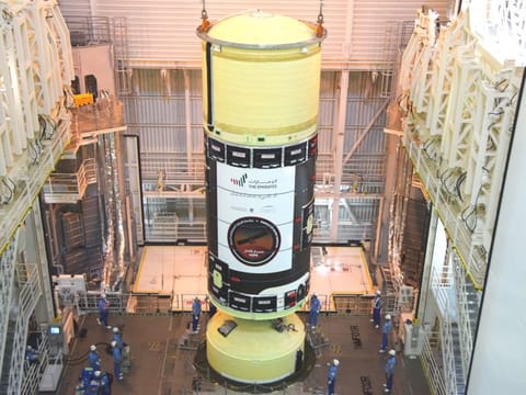 15 days left until the #UAE's Hope Probe begins its journey to Mars, the H-IIA (F42) launch vehicle at the Tanegashima Space Centre in Japan is being prepared for the launch.Dubai Media office