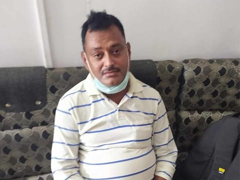 Vikas Dubey after the arrest