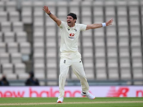 England's James Anderson.