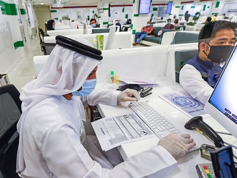 Visitors at Amer Al Twar Centre.