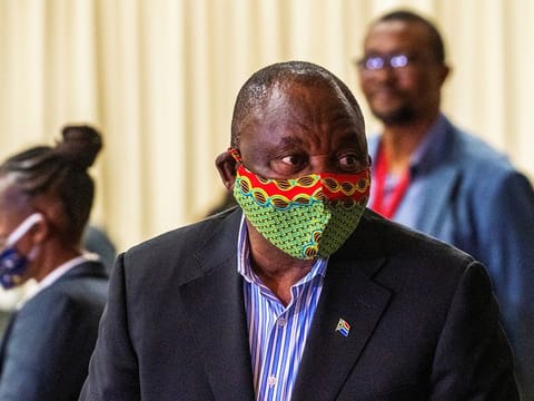 South African President Cyril Ramaphosa.