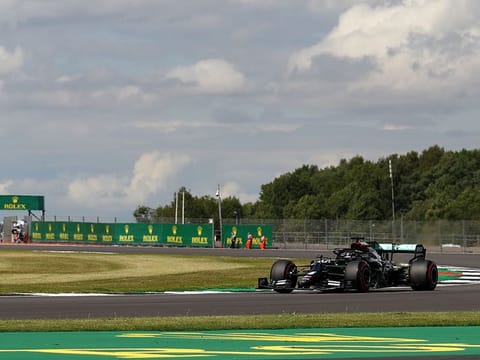 Lewis Hamilton on his way to pole position at Silverstone last weekend. As many as three drivers: Hamilton, Valtteri Bottas and Carlos Sainz suffered front left failures in the closing laps of the race - forcing typre suppliers Pirelli to launch an internal investigation.