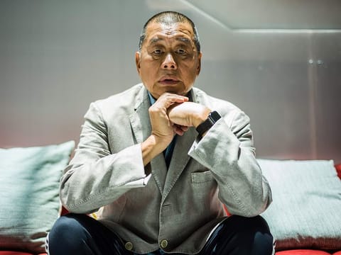 Millionaire media tycoon Jimmy Lai, 72.
