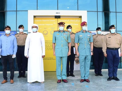A brave Emirati man honoured by police in Sharjah for helping to arrest a culprit.